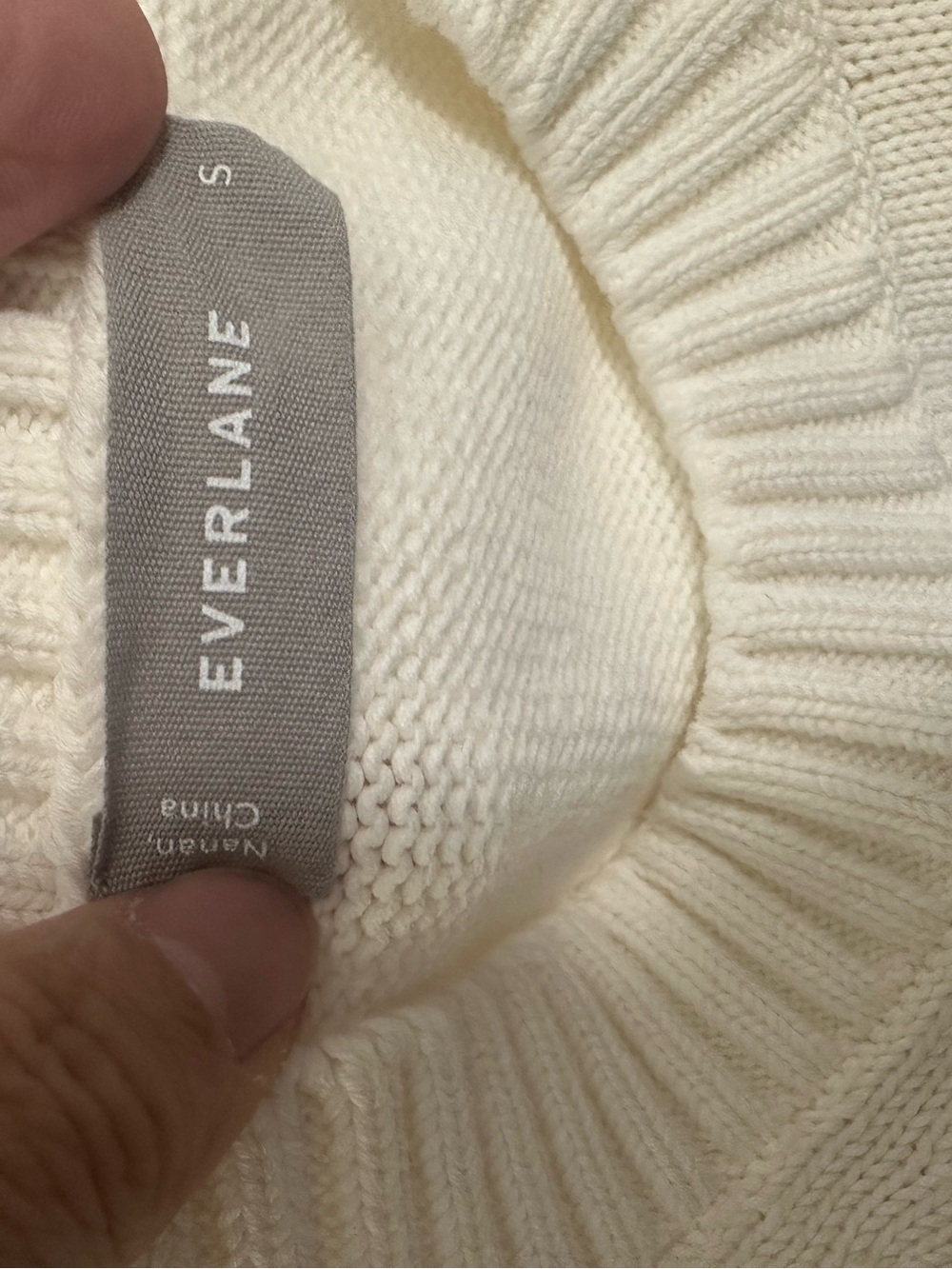 EVERLANE THE COTTON HONEYCOMB SQUARE CREW - Picture 10 of 11